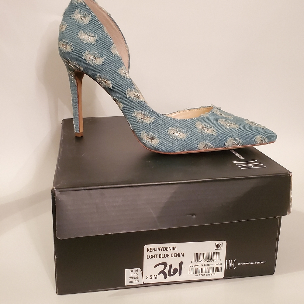 INC Incorporated Concept Kenjay Denim Stiletto 8.5
